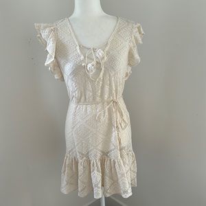 A Miami Cream Lace Boho Dress sz S